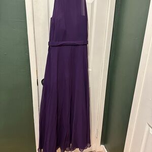 Elegant Purple bridesmaid Gown